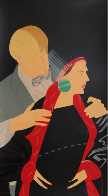 Alex Katz, ‘Red Grooms and Elizabeth Ross’, Evelyn Aimis Fine Art