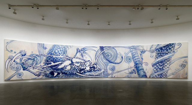 Takashi Murakami, ‘Dragon in Clouds - Indigo Blue’, 2010, Gagosian