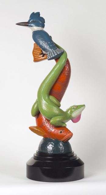 David Everett, ‘Conveyor’, 2013, Sculpture, Polychromed mahogany, Valley House Gallery & Sculpture Garden