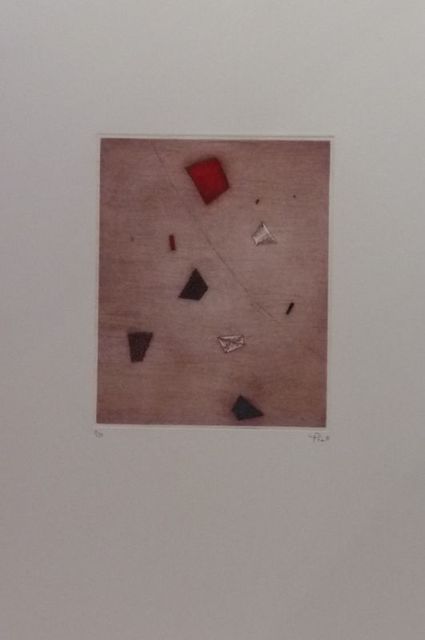 Arthur Luiz Piza, ‘Le rouge d'en haut ’, ca. 1970, Print, Engraving on paper, Le Coin des Arts