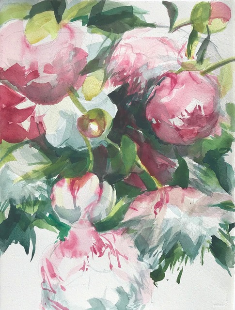 Jamie Evrard, ‘Red Peonies 2’, 2019, Bau-Xi Gallery