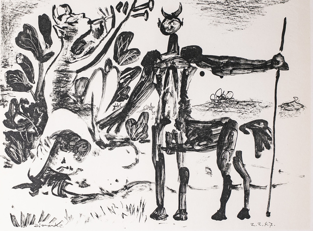 Pablo Picasso, ‘Centaure Et Bacchante Avec Un Faune, 1949 Limited edition Lithogrph by Pablo Picasso’, 1949, White Cross