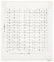 Working Drawing for Cinderblock Structure, "Block," Israel Museum, Jerusalem