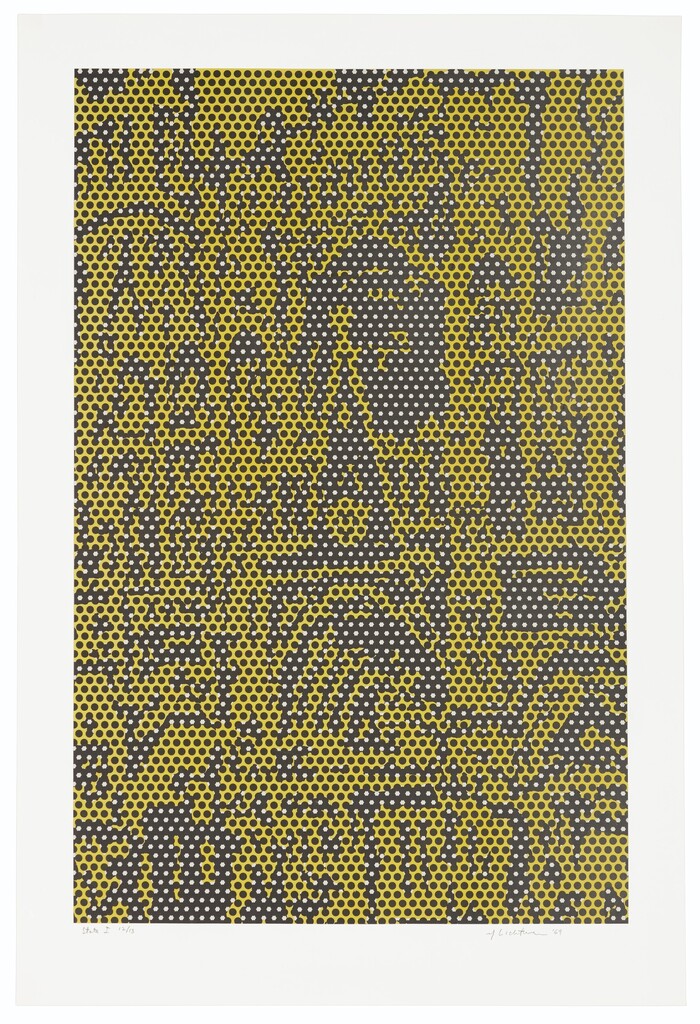 Roy Lichtenstein - Cathedral #6, State I, from Cathedral Series