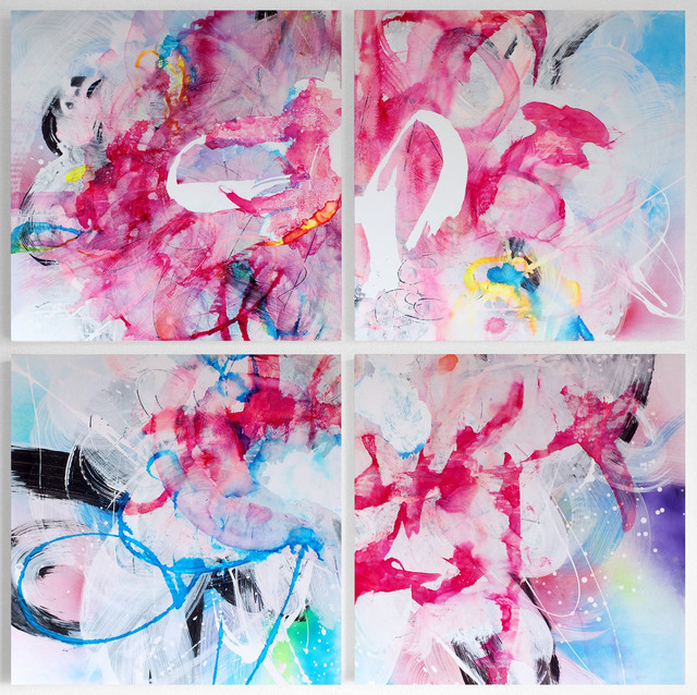 Kumiko Suzuki, ‘Irridescent Clouds’, 2018, Painting, Mixed Media on Yupo Mounted on Panel, bG Gallery
