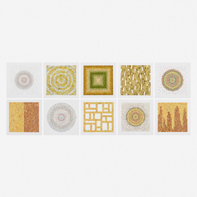 Peter Wegner, ‘Reverse Atlas (ten works)’, 2008, Print, Offset color lithograph on paper, Rago/Wright
