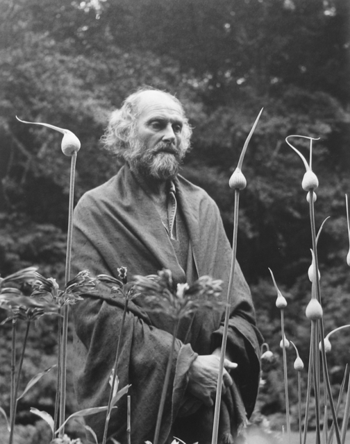 Imogen Cunningham, ‘Morris Graves in his Leek Garden’, 1973, Photography, Gelatin silver print, G. Gibson Gallery