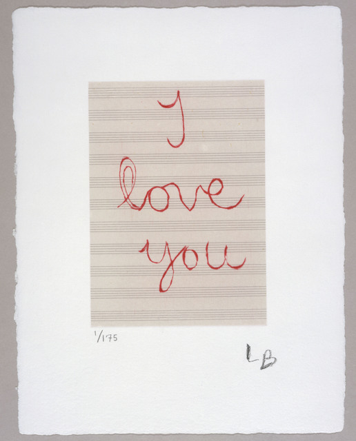 Louise Bourgeois, ‘I Love You’, 2007, Carolina Nitsch Contemporary Art