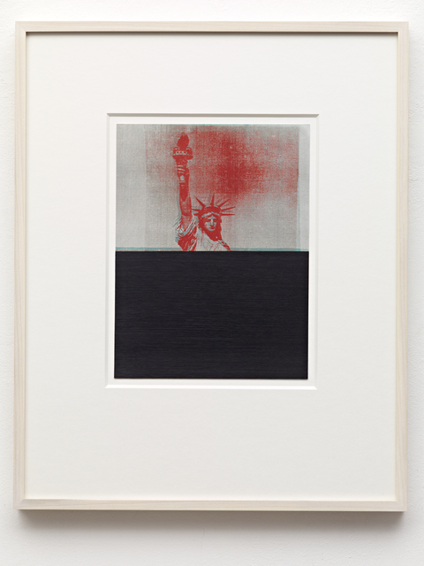 Frank Gerritz, ‘Statue of Liberty’, 2013, Print, Oil Painstick on printed Paper, PABLO´S BIRTHDAY