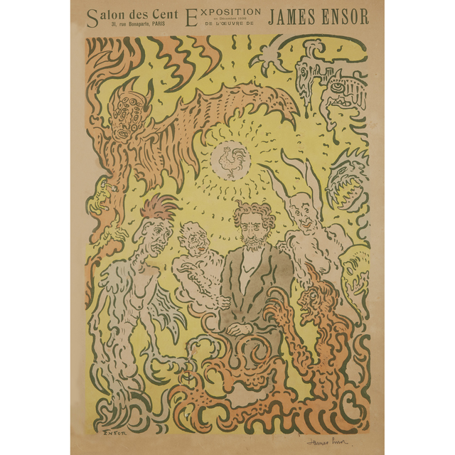 James Ensor, ‘Affiche De La Plume’, 1898, Freeman's