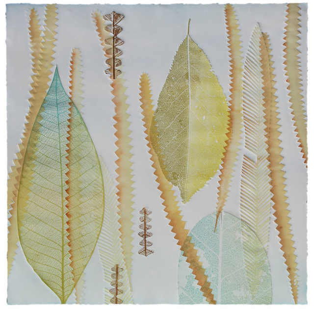 Katherine Warinner, ‘Leaves 1’, 2019, Print, Relief monotype, Kala Art Institute
