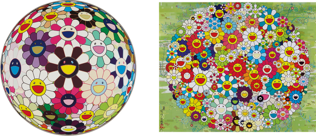 Takashi Murakami, ‘Open Your Hands Wide; and Flowerball Brown’, 2007-2010, Phillips