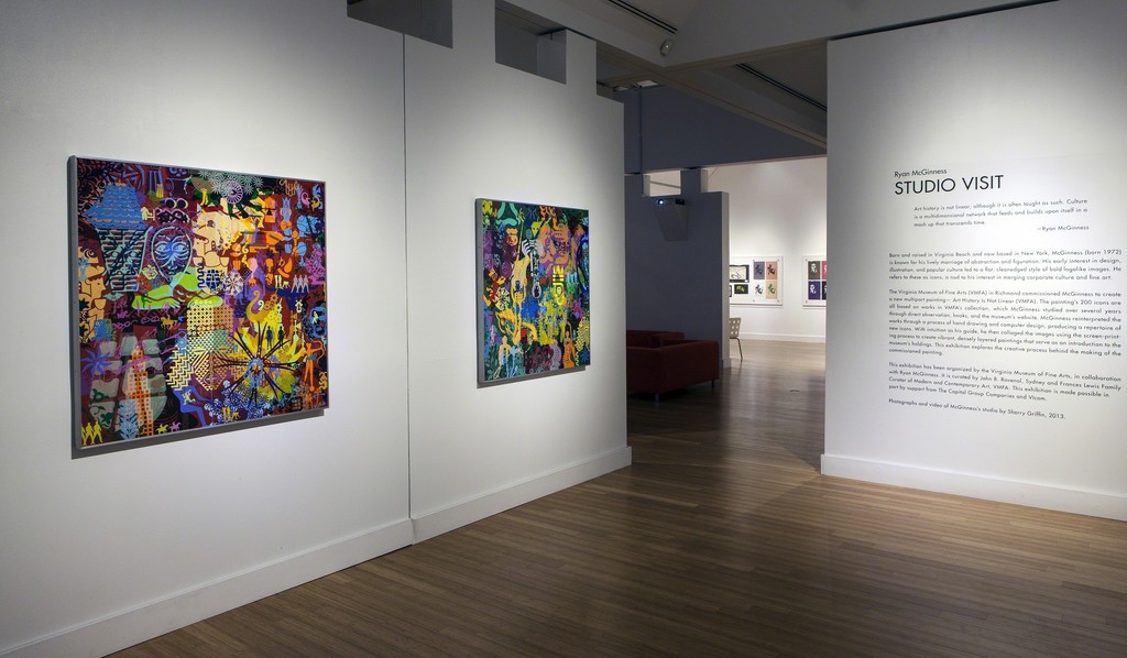 Ryan McGinness: Studio Visit, Installation View at Virginia MOCA. Art © 2014 Ryan McGinness / Artists Rights Society Ryan McGinness: Studio Visit, Installation View at Virginia MOCA. Art © 2014 Ryan McGinness / Artists Rights Society
