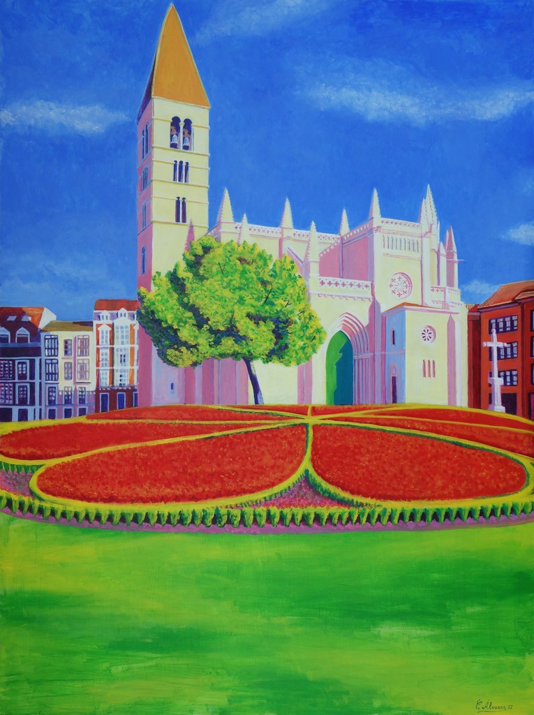 CONCHI ALVAREZ artist- LA ANTIGUA-2017-Acrylic on panel- 100 x 75 cm-39,4¨x 29,5¨ CONCHI ALVAREZ artist- LA ANTIGUA-2017-Acrylic on panel- 100 x 75 cm-39,4¨x 29,5¨