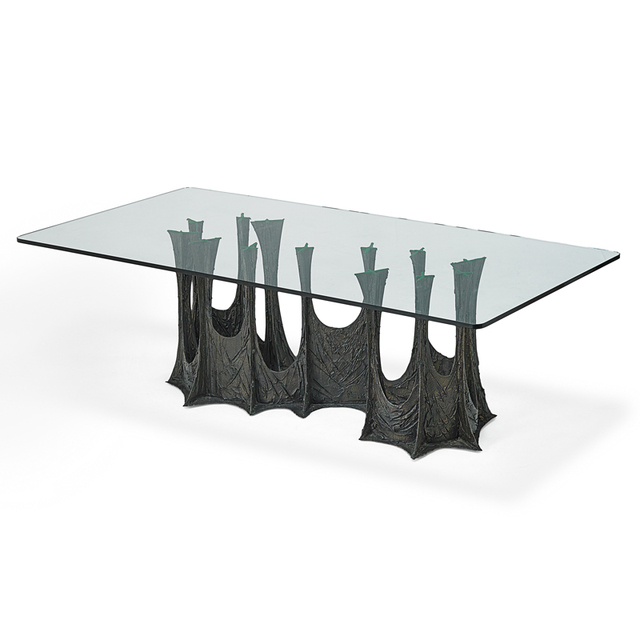 Paul Evans (1931-1987), ‘Sculptured Metal Dining Table (Pe 102), USA’, 1969, Rago/Wright