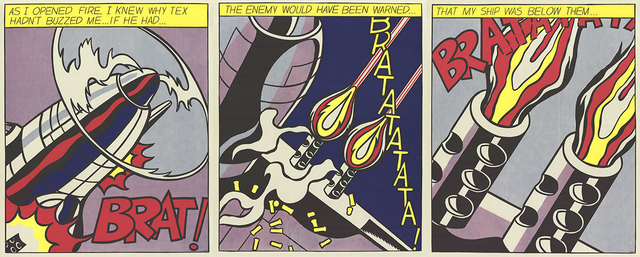 Roy Lichtenstein, ‘As I Opened Fire (Triptych)’, 1997, Ephemera or Merchandise, Lithograph, ArtWise