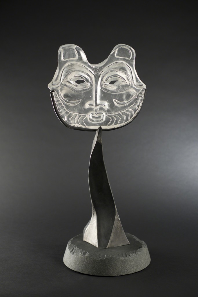 "She Who Watches" by Lillian Pitt
Cast Lead Crystal, Steel and Granite Base
24.5"h x 10.5"w x 9.75"d
"She Who Watches" by Lillian Pitt
Cast Lead Crystal, Steel and Granite Base
24.5"h x 10.5"w x 9.75"d