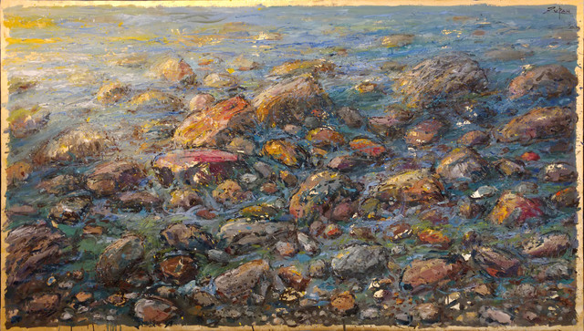 , 'Detail from Mediterranean Shore,' 2017, Galerie d'Orsay