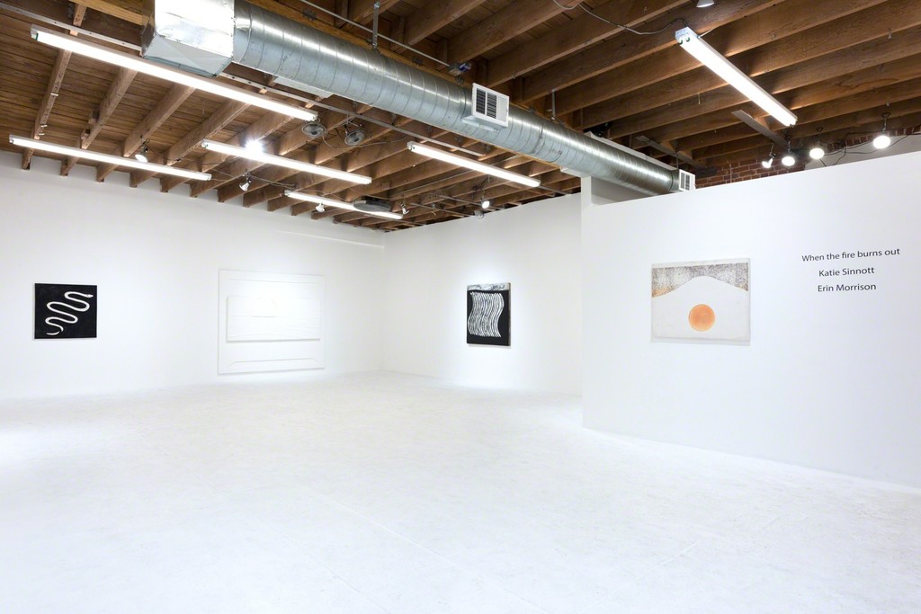 Erin Morrison & Katie Sinnott - 'When the fire burns out', installation view. Chimento Contemporary. Photo: Ruben Diaz Erin Morrison & Katie Sinnott - 'When the fire burns out', installation view. Chimento Contemporary. Photo: Ruben Diaz
