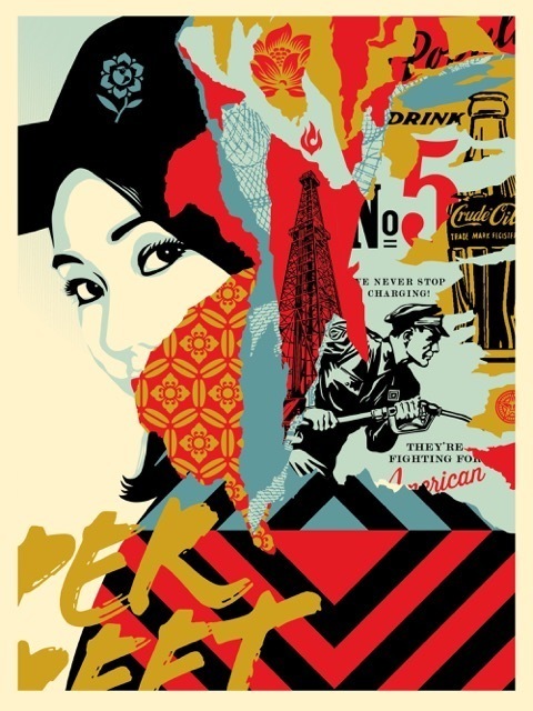 Shepard Fairey, ‘Drink Crude Oil’, 2017, Art for ACLU Benefit Auction