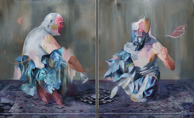 Akihiko Sugiura, ‘The game (diptych)’, 2019, Jonathan Ferrara Gallery