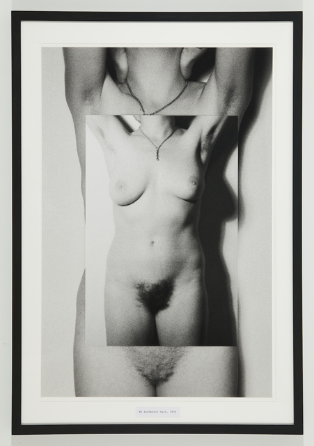 Martha Wilson, ‘My Authentic Self’, 1974/2011, Mixed Media, Black and white photograph, text, P.P.O.W