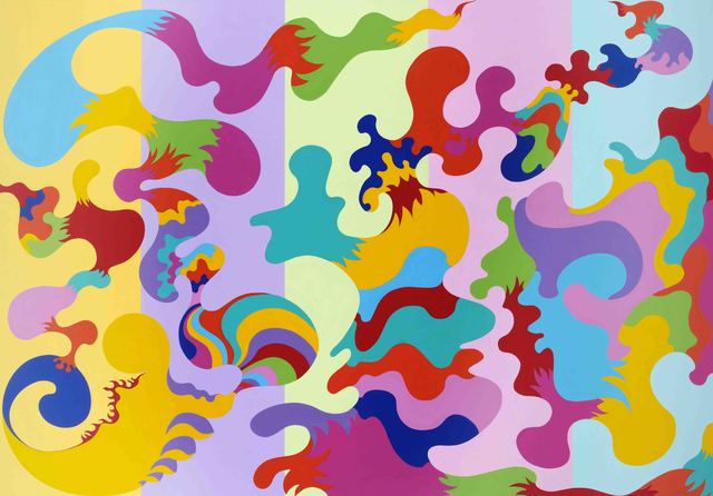 Mauro Perucchetti, ‘Untitled’, 2018, Painting, Acrylic on canvas mounted on board, Alon Zakaim Fine Art