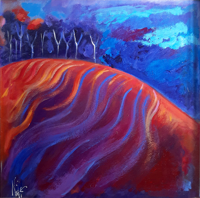 Noelle Mcalinden Damson Sky Over Crimson Hill 19 Available For Sale Artsy