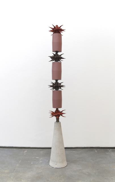 Marco Godoy, ‘Arquitecturas de la intimidación’, 2018, Sculpture, Spikes, steel, concrete, Max Estrella