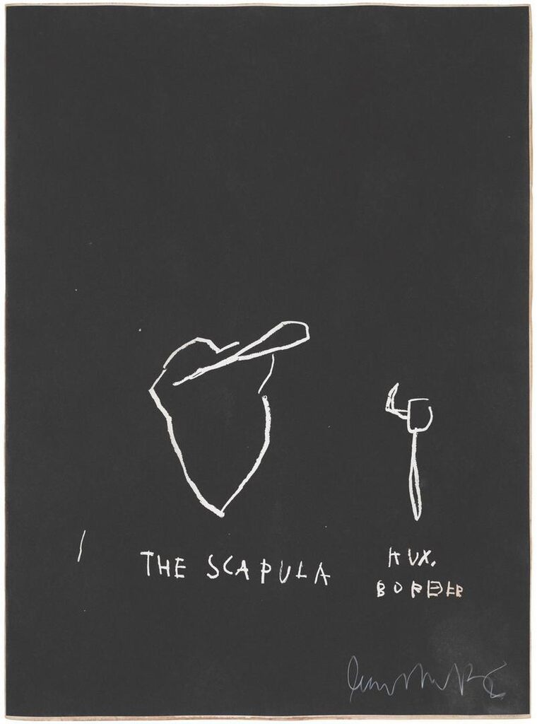 Jean-Michel Basquiat - Untitled (The Scapula), from Anatomy