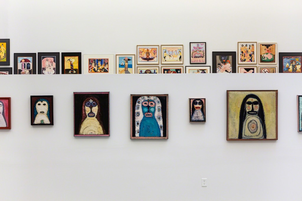 Hans Schärer: "Madonnas and Erotic Watercolors," installation view. Hans Schärer: "Madonnas and Erotic Watercolors," installation view.