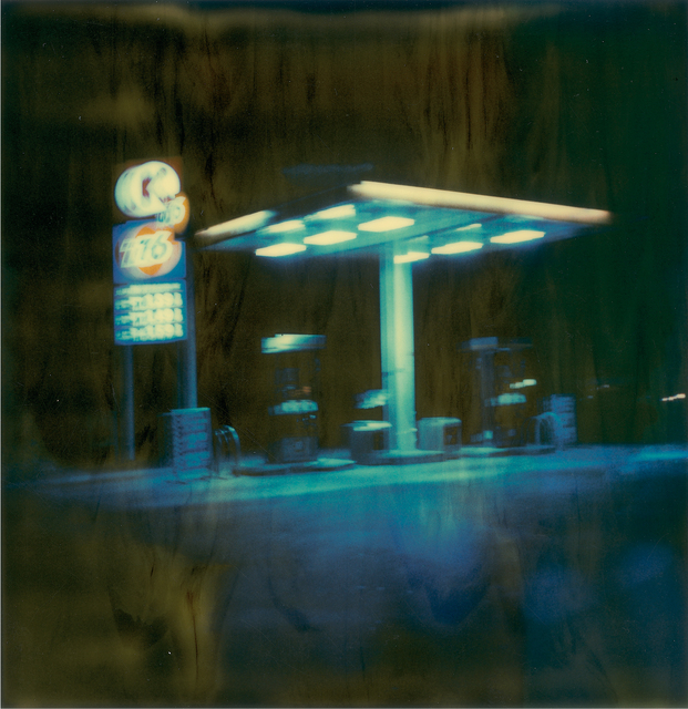 Stefanie Schneider, ‘Gas Station at Night II’, 1999, Photography, Digital C-Print, based on a Polaroid, not mounted, Instantdreams