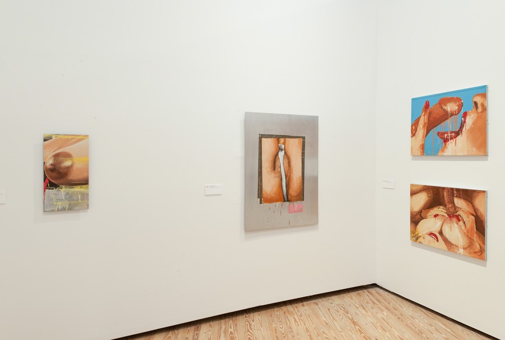 Installation view of “Marilyn Minter: Pretty/Dirty” at the Contemporary Arts Museum Houston, 2015. Photo: Paul Hester. © Contemporary Arts Museum Houston. Installation view of “Marilyn Minter: Pretty/Dirty” at the Contemporary Arts Museum Houston, 2015. Photo: Paul Hester. © Contemporary Arts Museum Houston.