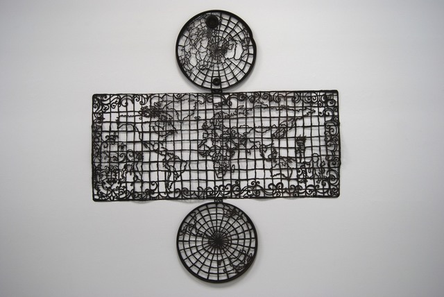 Cal Lane, ‘Oil Drum Map of the World #1’, 2008, Art Mûr