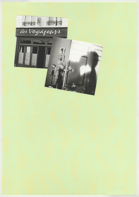 Marc Camille Chaimowicz, ‘Les Voyageurs’, 2009, Print, Silkscreen print with collaged shape, ICA London Benefit Auction
