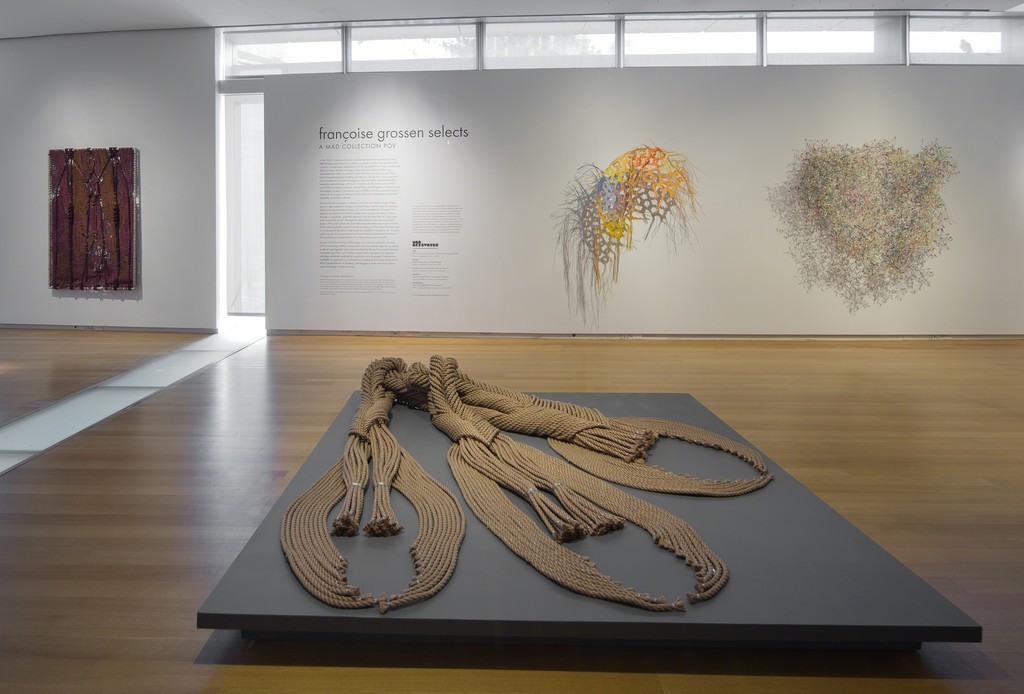 Installation view of 'Françoise Grossen Selects', 2016. Photo by Butcher Walsh. Courtesy of the Museum of Arts and Design. Installation view of 'Françoise Grossen Selects', 2016. Photo by Butcher Walsh. Courtesy of the Museum of Arts and Design.
