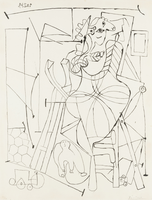 Pablo Picasso, ‘Artiste et l'enfant (The Artist and the Child)’, 1949, Childs Gallery