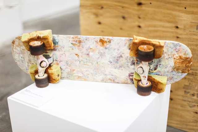 Matt Reilly, ‘Skateboard with Paint Roller Wheels’, 2014, Mana Contemporary