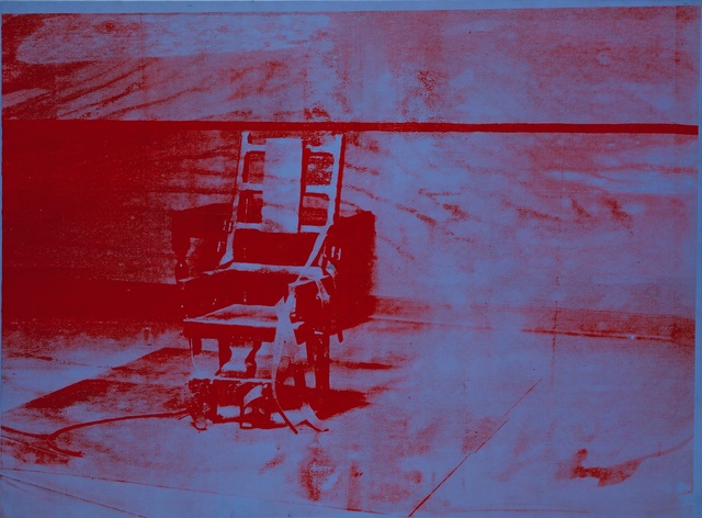 Andy Warhol, ‘Big Electric Chair’, 1967, Painting, Acrylic paint and silkscreen ink on canvas, Musée d'Art Moderne de la Ville de Paris