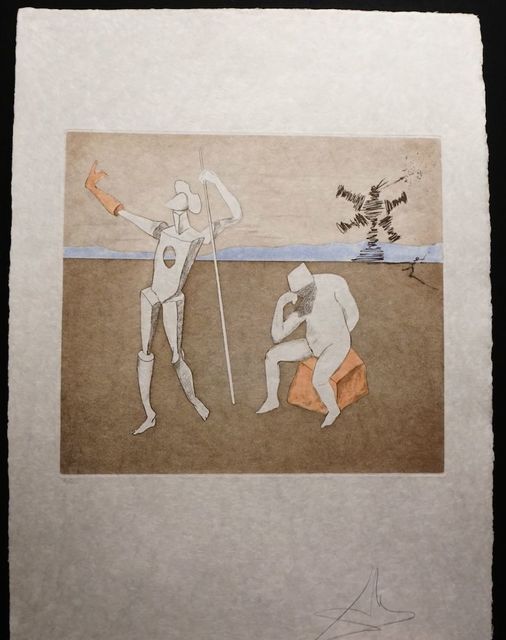 Salvador Dalí, ‘Historia de Don Quichotte de la Mancha The Power of Thought’, 1980, Print, Etching on Japon Paper, Fine Art Acquisitions Dali