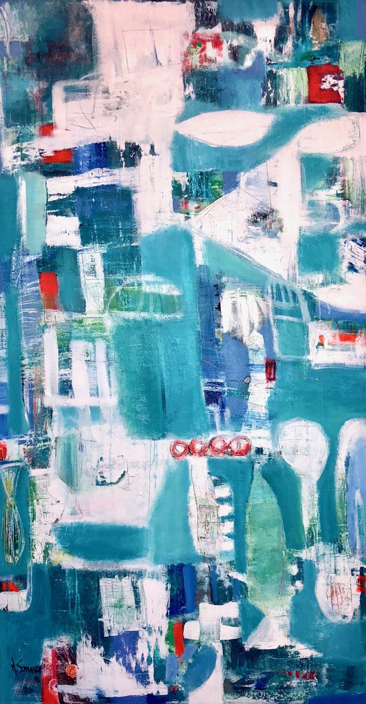 ASTRID SOMMER artist- PLEAMAR-2018-Acrylic on canvas 170 x 90 cm ASTRID SOMMER artist- PLEAMAR-2018-Acrylic on canvas 170 x 90 cm