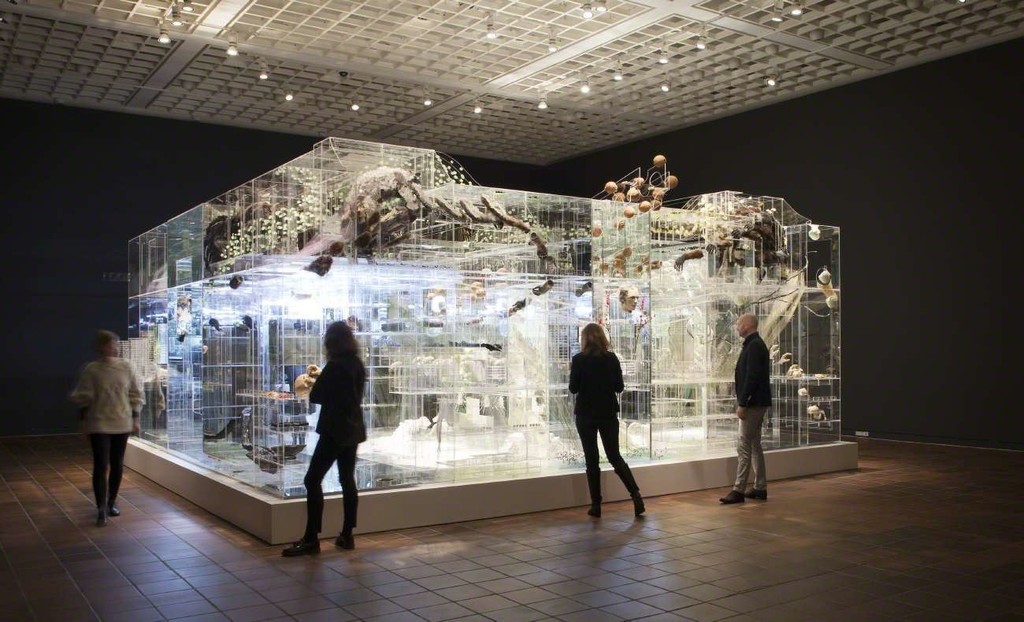 Installationshot: David Altmejd - The Flux and the Puddle (2014). From the exhibition 'Louisiana One Work: David Altmejd - The Flux and the Puddle' (2015-2016). The work is owned by Collection Giverny Capital, on long term loan to the Musée National des Beaux-Arts du Québec, Canada. Photo: Poul Buchard / Brøndum & Co. Credit: Louisiana Museum of Modern Art. Installationshot: David Altmejd - The Flux and the Puddle (2014). From the exhibition 'Louisiana One Work: David Altmejd - The Flux and the Puddle' (2015-2016). The work is owned by Collection Giverny Capital, on long term loan to the Musée National des Beaux-Arts du Québec, Canada. Photo: Poul Buchard / Brøndum & Co. Credit: Louisiana Museum of Modern Art.