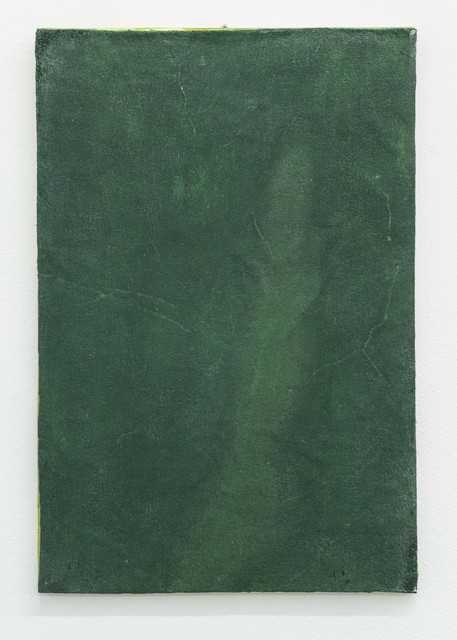 Ria Bosman, ‘GRASGROEN’, 2020, Painting, Acrylic on leather, Tatjana Pieters