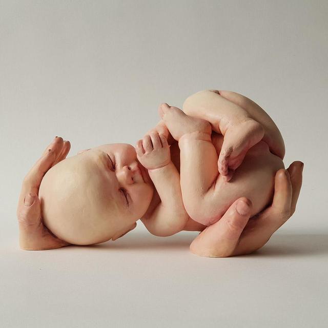 Ronit Baranga, ‘Cradled Tattooed Baby’, 2018, Beinart Gallery