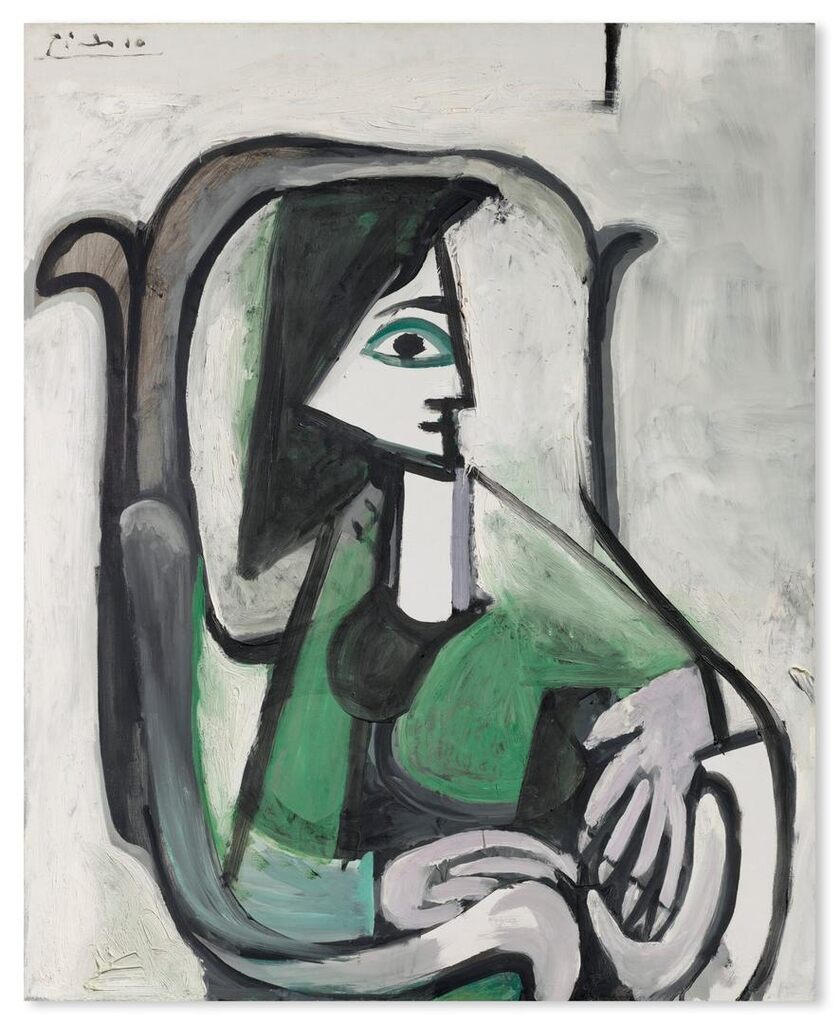 Pablo Picasso - Femme de profil dans un fauteuil (III)