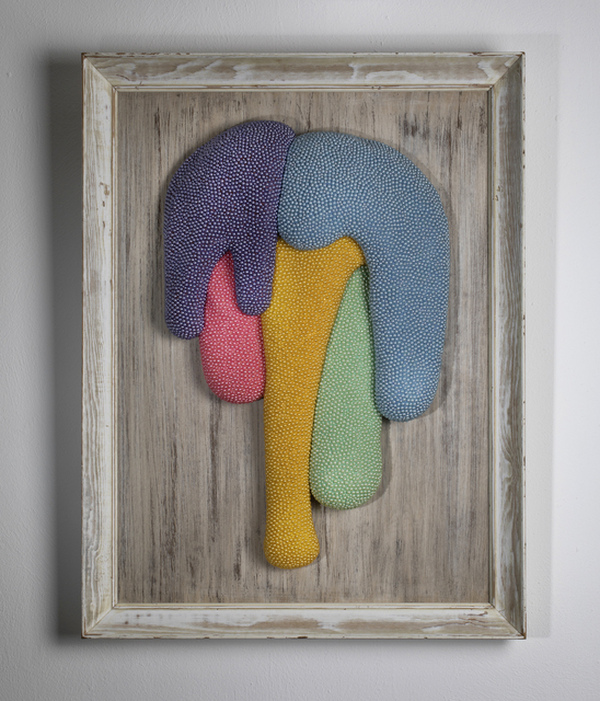 Batia Malka, ‘Untitled’, 2017, Sculpture, Polyurethane, acrylic paint, wood, and acrylic pearls, Litvak Contemporary