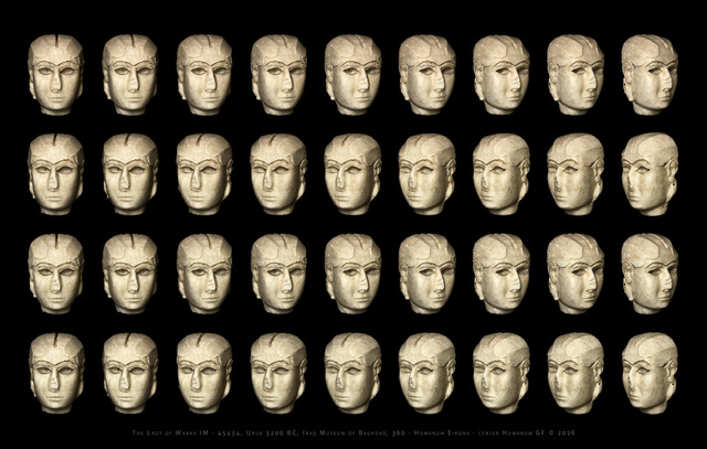 Giorgia Fiorio, ‘Lady of Warka IM 45434, Eikona Central, Original Edition, scale 1 : 2 ’, 2015-2016, Photography, Carbon Print on 100% Cotton Fibre, Galleria del Cembalo