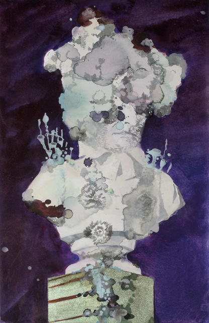 Kati Immonen, ‘Monument: Cup lichen’, 2020, Drawing, Collage or other Work on Paper, Watercolor and gouache on paper, framed, museum glass, Helsinki Contemporary