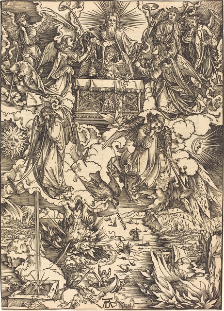Albrecht Dürer | The Seven Angels with the Trumpets (probably c. 1496/ ...