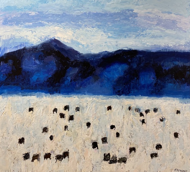 Theodore Waddell, ‘Dell Angus #6’, 2021, Painting, Oil, encaustic on canvas, Visions West Contemporary